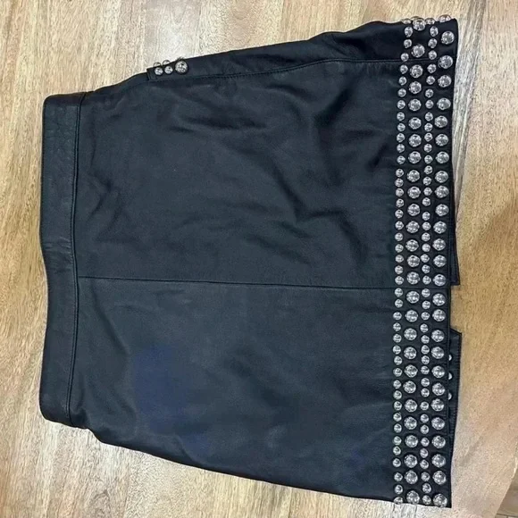 Free People x Understated Leather Wrap Mini Skirt - Picture 2 of 6